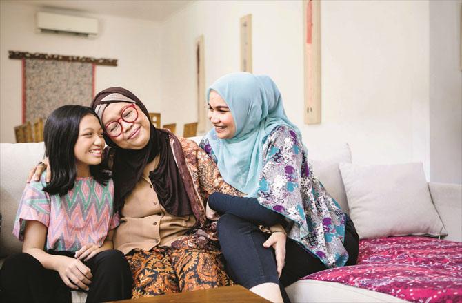 If the relationship between daughter and mother is strong, it gives the daughters a feeling of safe shelter